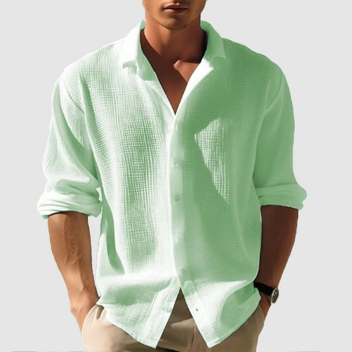 Men’s Casual Button Up Shirt Long Sleeve Relaxed Fit Everyday Shirt