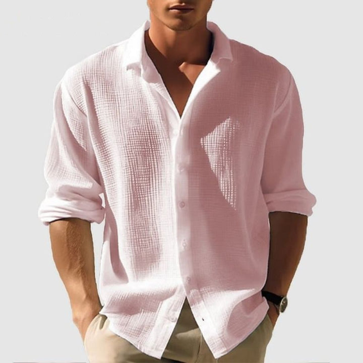 Men’s Casual Button Up Shirt Long Sleeve Relaxed Fit Everyday Shirt