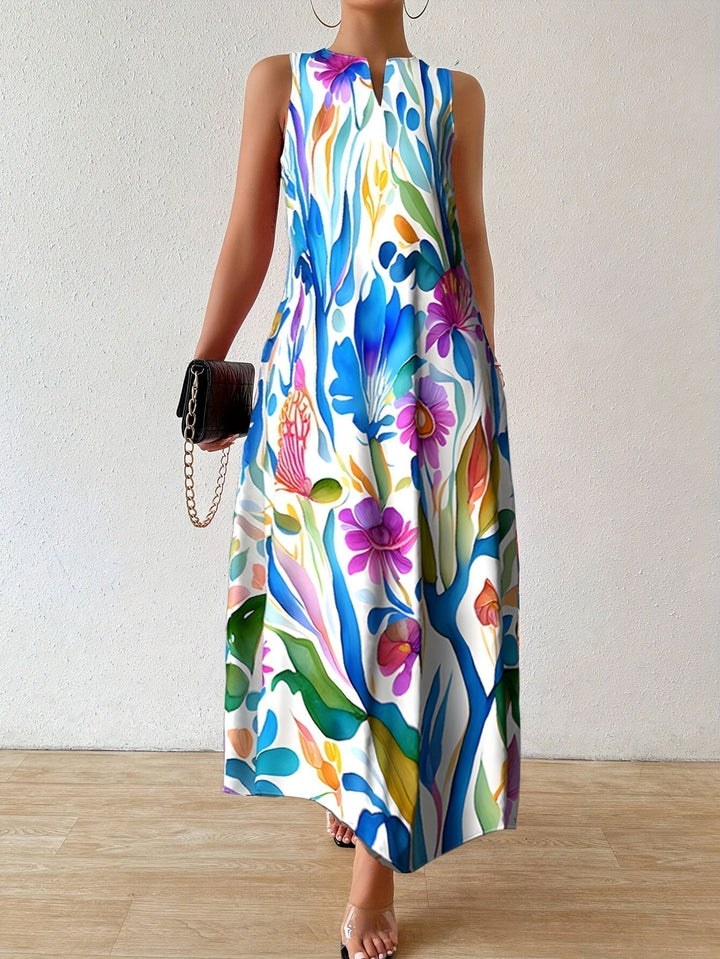 Maxi Dress – Vibrant Blooming Print