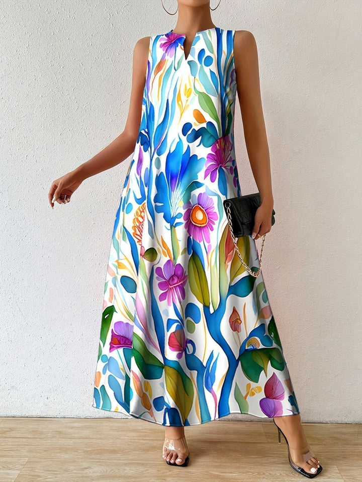 Maxi Dress – Vibrant Blooming Print
