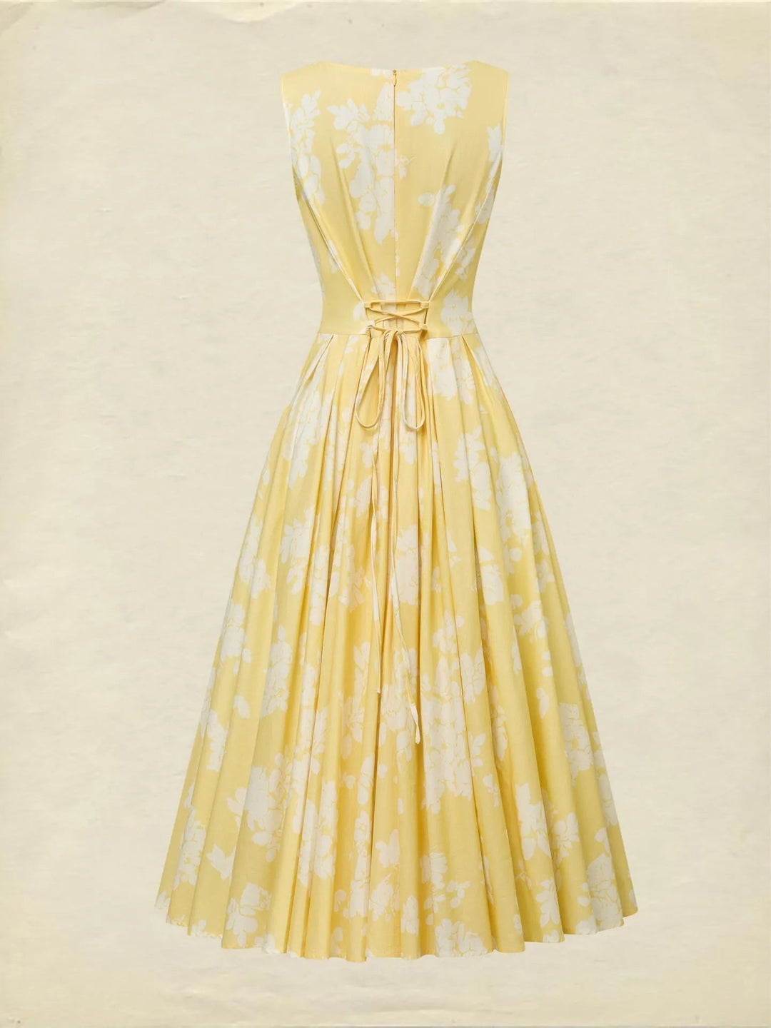 Midi Dress – Off-Shoulder Floral Swing