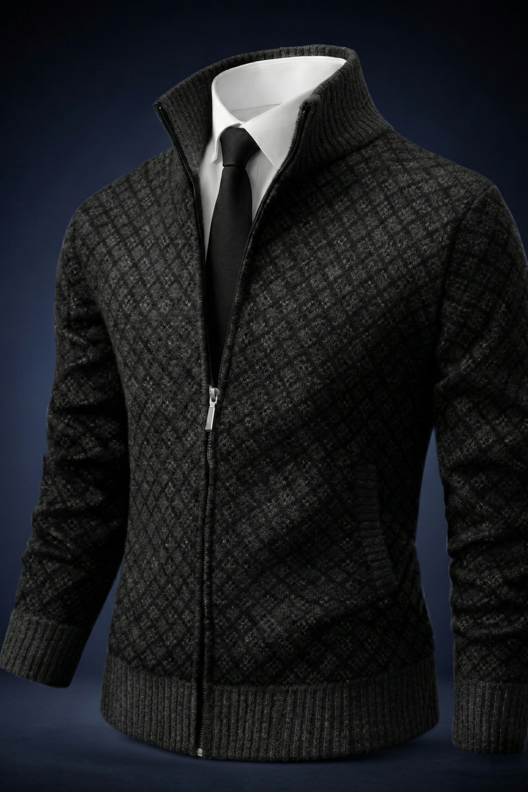 Takumi | Zip-Up Longline Relaxed Cardigan