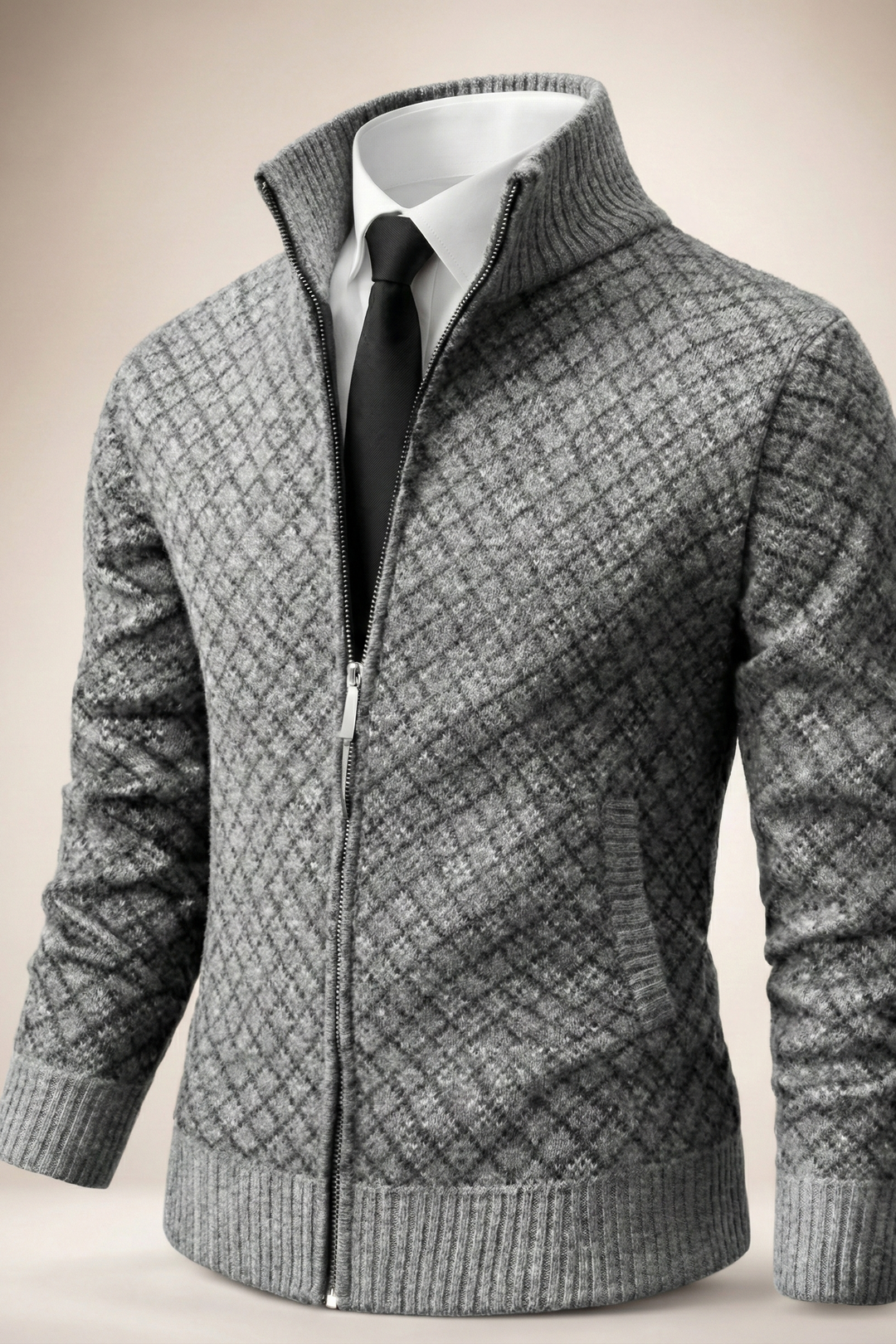 Takumi | Zip-Up Longline Relaxed Cardigan
