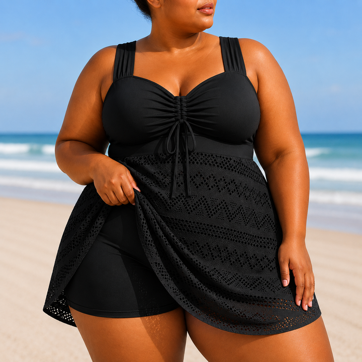 Novella | Flowing Overlay Swim Dress