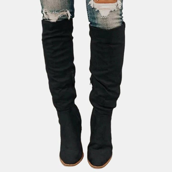 Over-The-Knee Block Heel Boots for Women