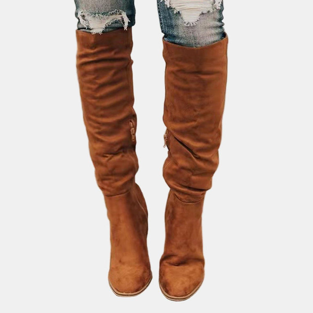 Over-The-Knee Block Heel Boots for Women