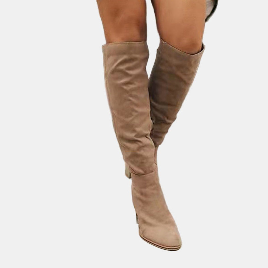 Over-The-Knee Block Heel Boots for Women