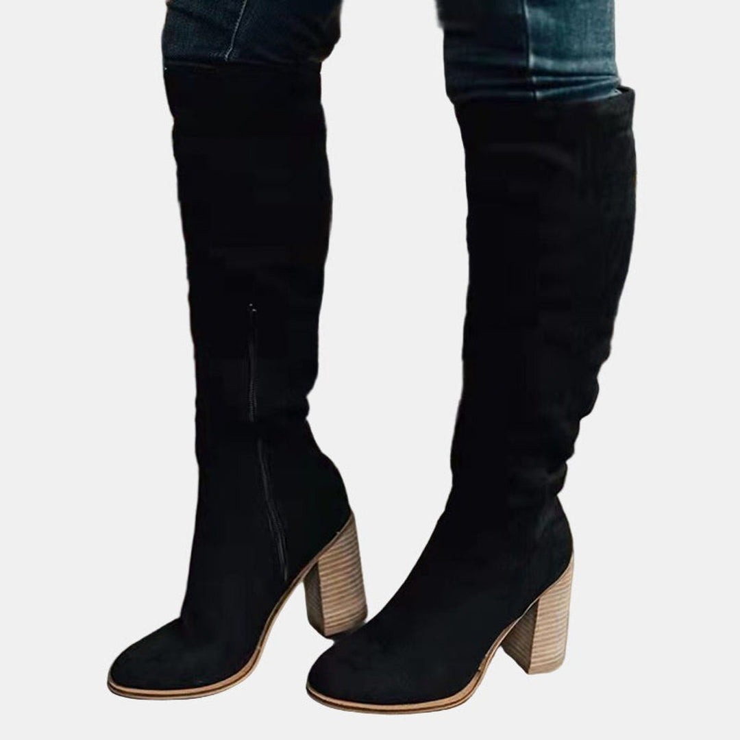 Over-The-Knee Block Heel Boots for Women