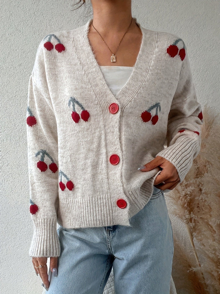 Women's Cropped Knit Cardigan Sweater