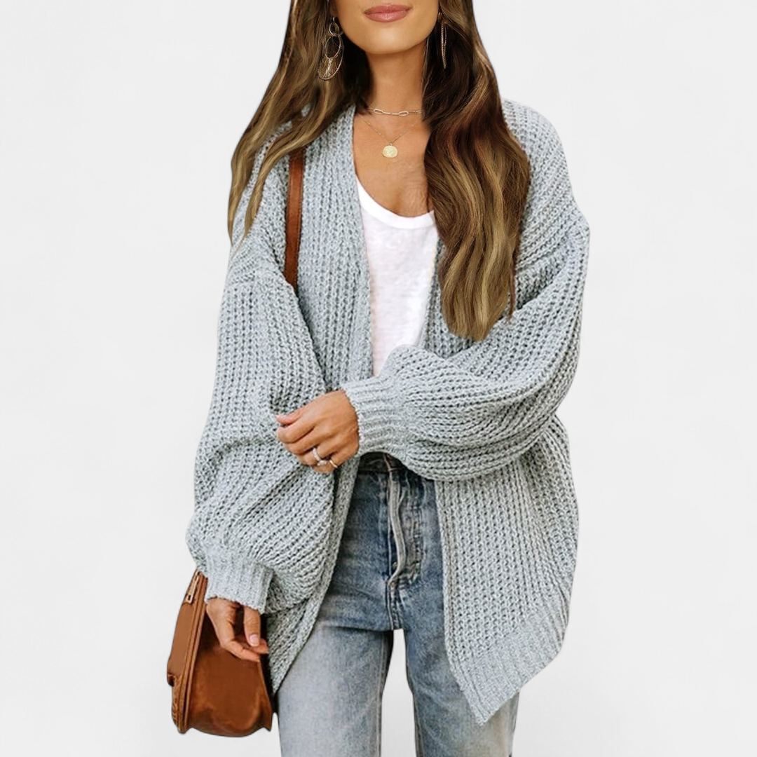 ALBA | Women's Oversized Long Knit Cardigan Sweater