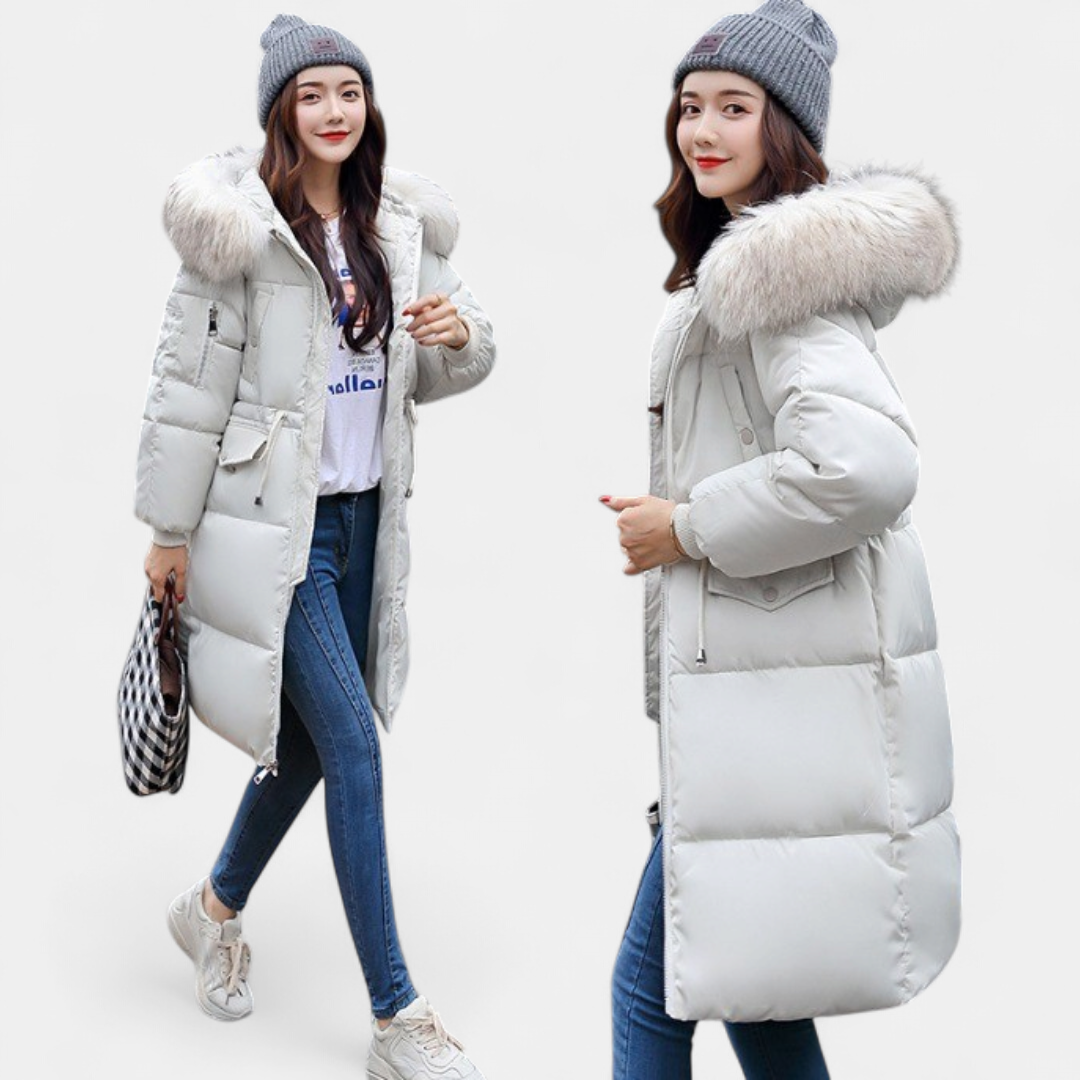WINTA | Women's Long Puffer Coat Fur Hood