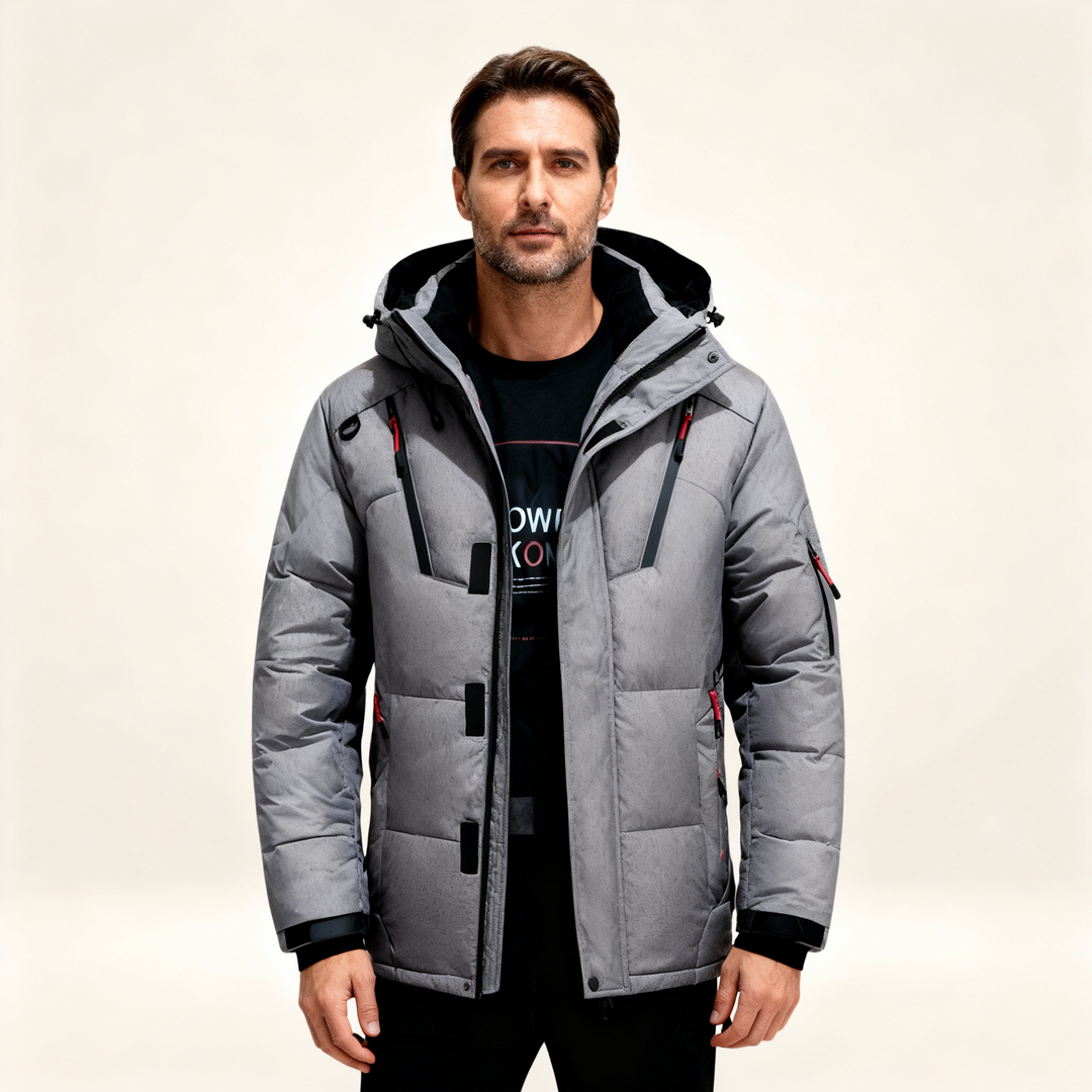 Nordfall Men’s Parka Winter Jacket – Thick Fleece-Lined Waterproof & Windproof Coat