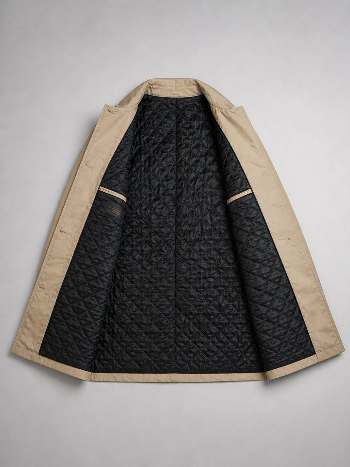 Single-Breasted Trench Coat for Men