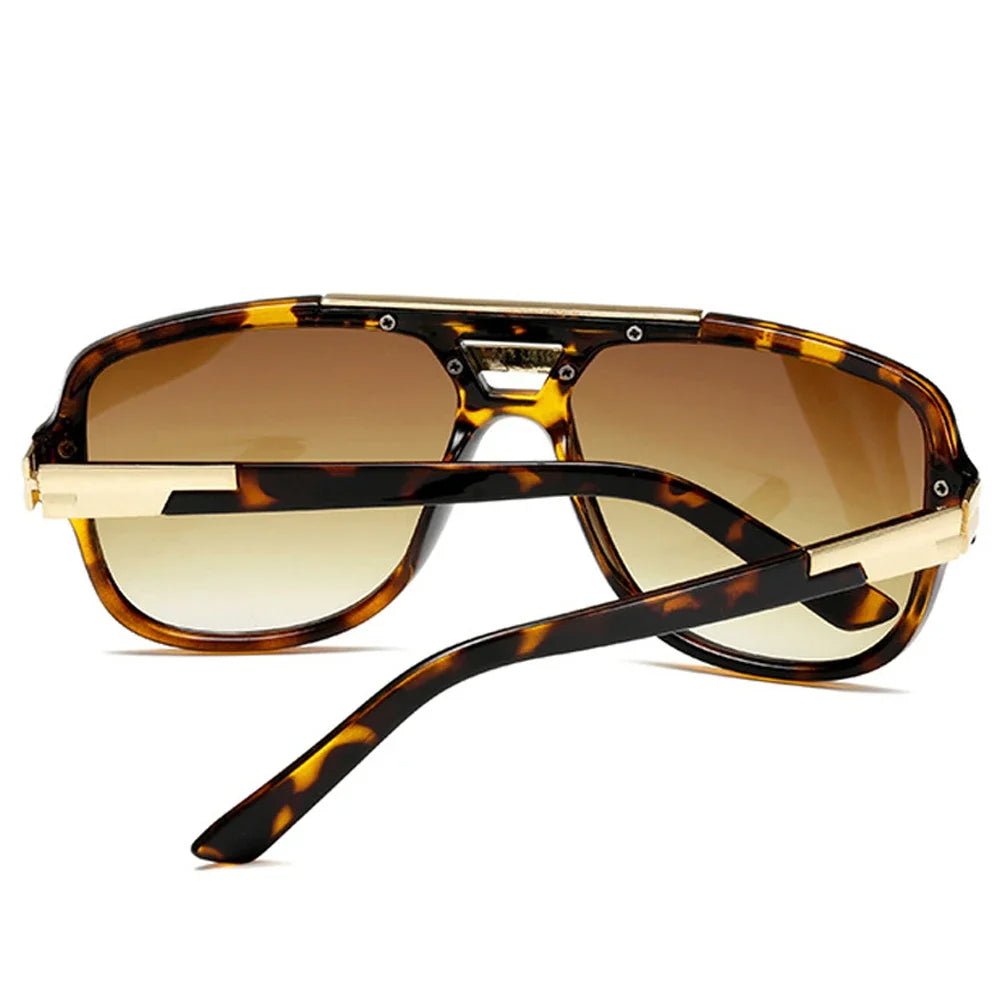 Alfie | Sunglasses Tortoiseshell Aviator UV400 Square Frame Gold
