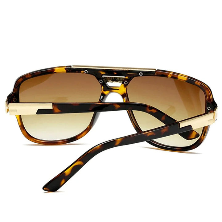 Alfie | Sunglasses Tortoiseshell Aviator UV400 Square Frame Gold