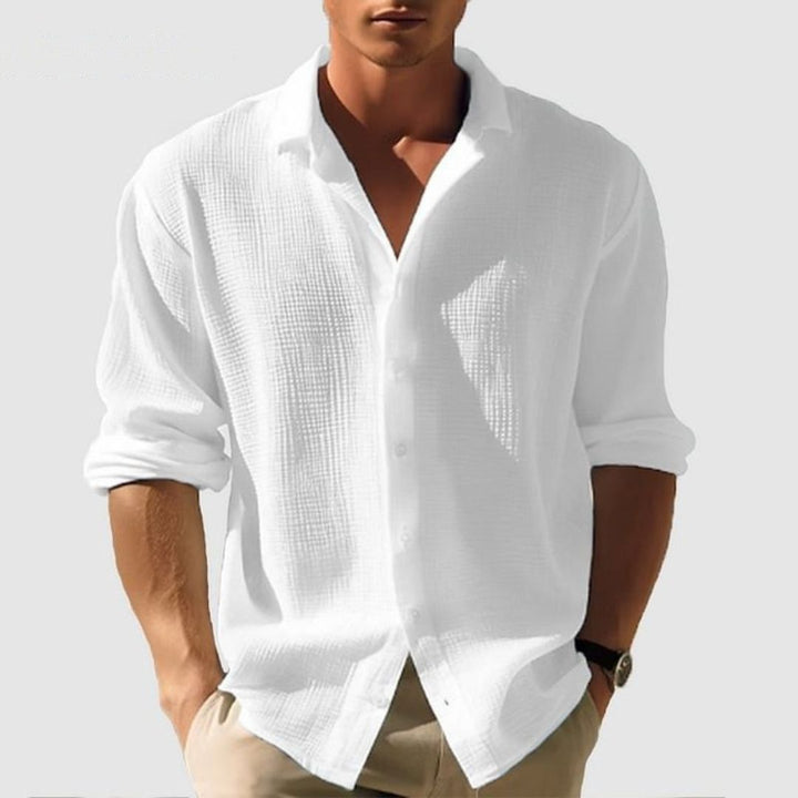 Men’s Casual Button Up Shirt Long Sleeve Relaxed Fit Everyday Shirt