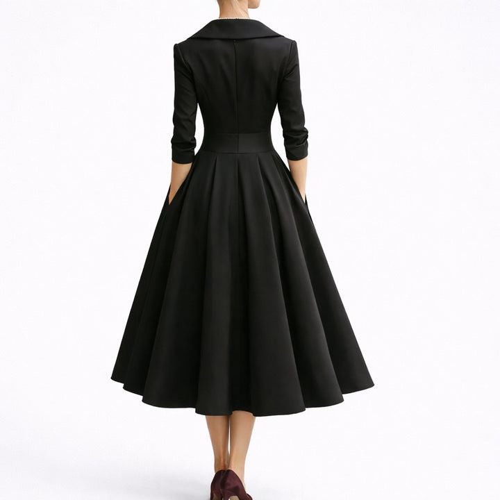 Madison | Women's Fall Wedding Guest Dresses Structured A-Line Midi Dress