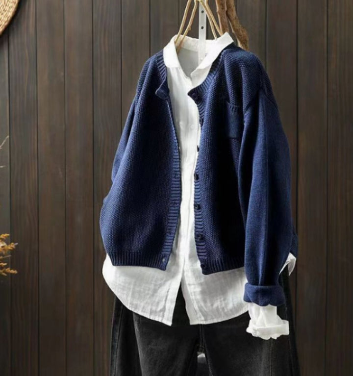 Aria | Women's Oversized Button-Front Knit Cardigan Sweater