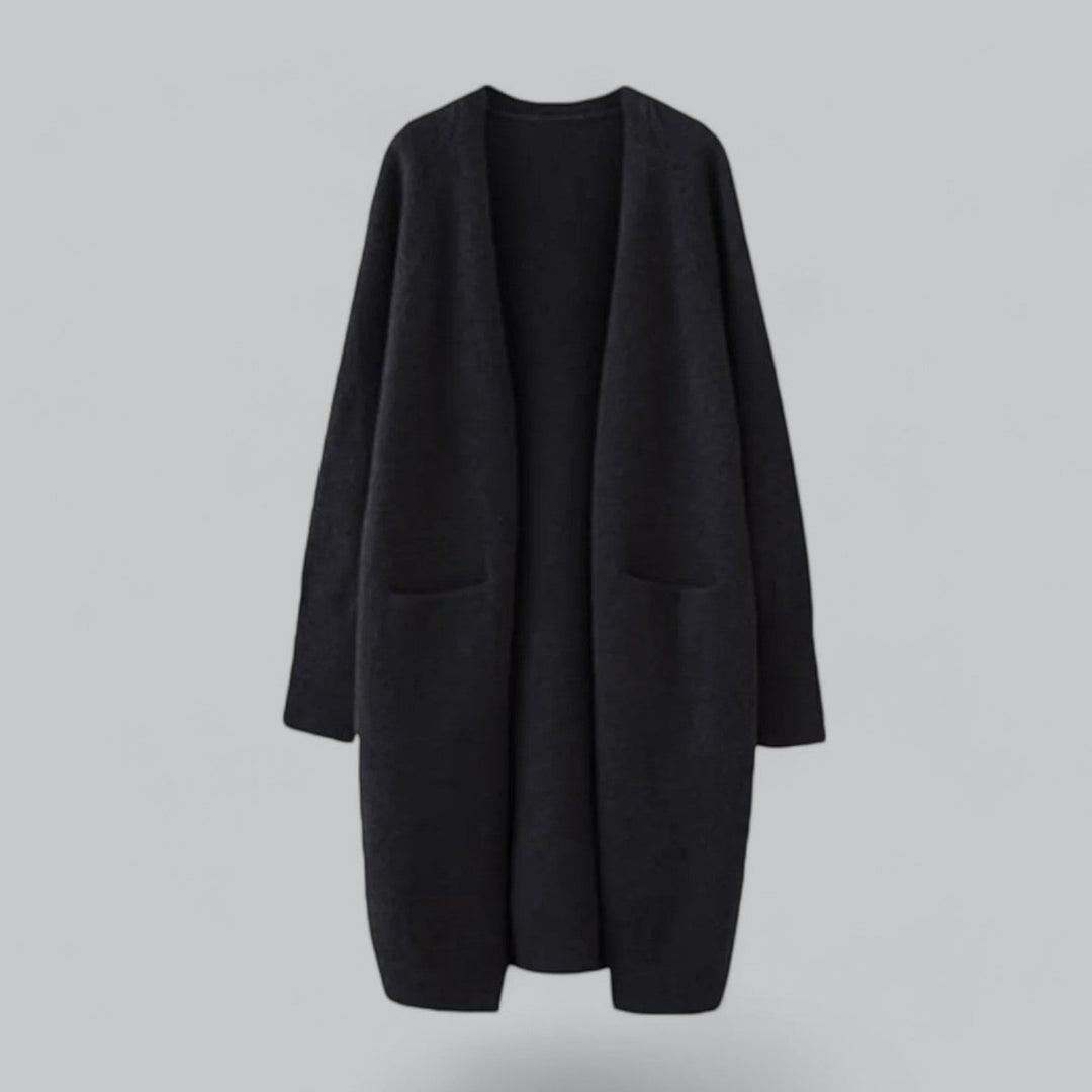 Evelyn | Women's Oversized Long Open-Front Knit Cardigan